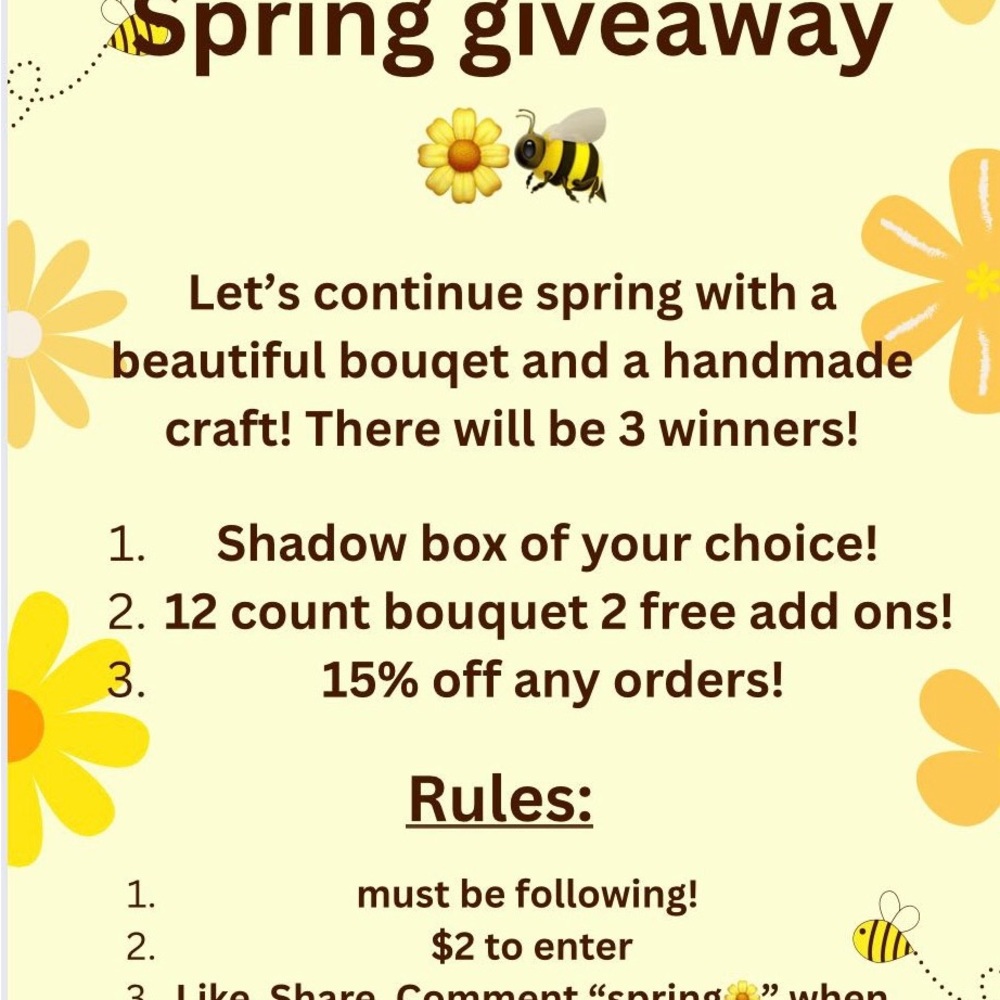 Spring Giveaway Poster